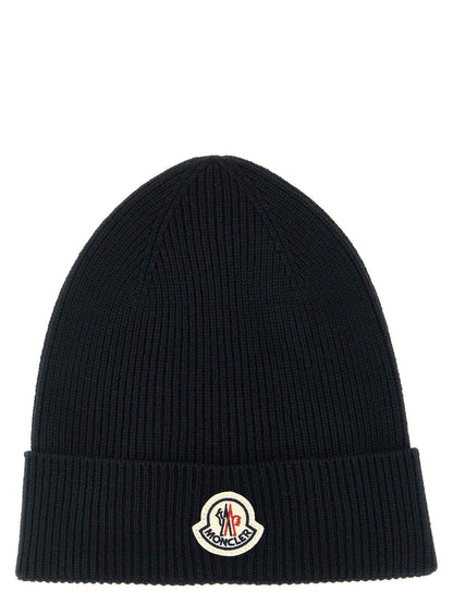 Blue Virgin Wool Beanie