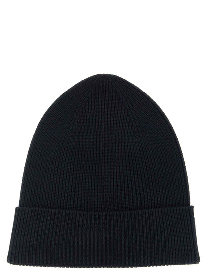 Blue Virgin Wool Beanie