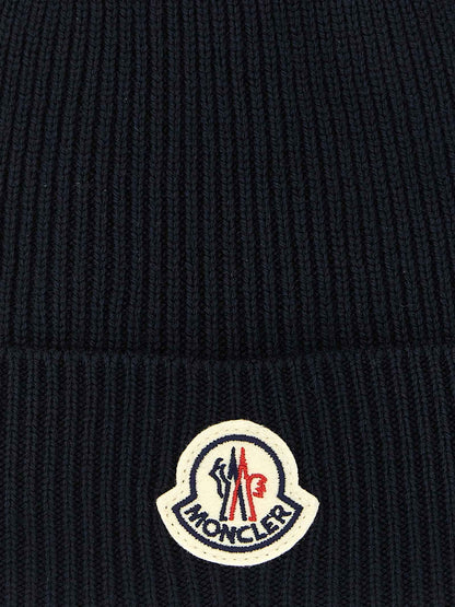 Blue Virgin Wool Beanie