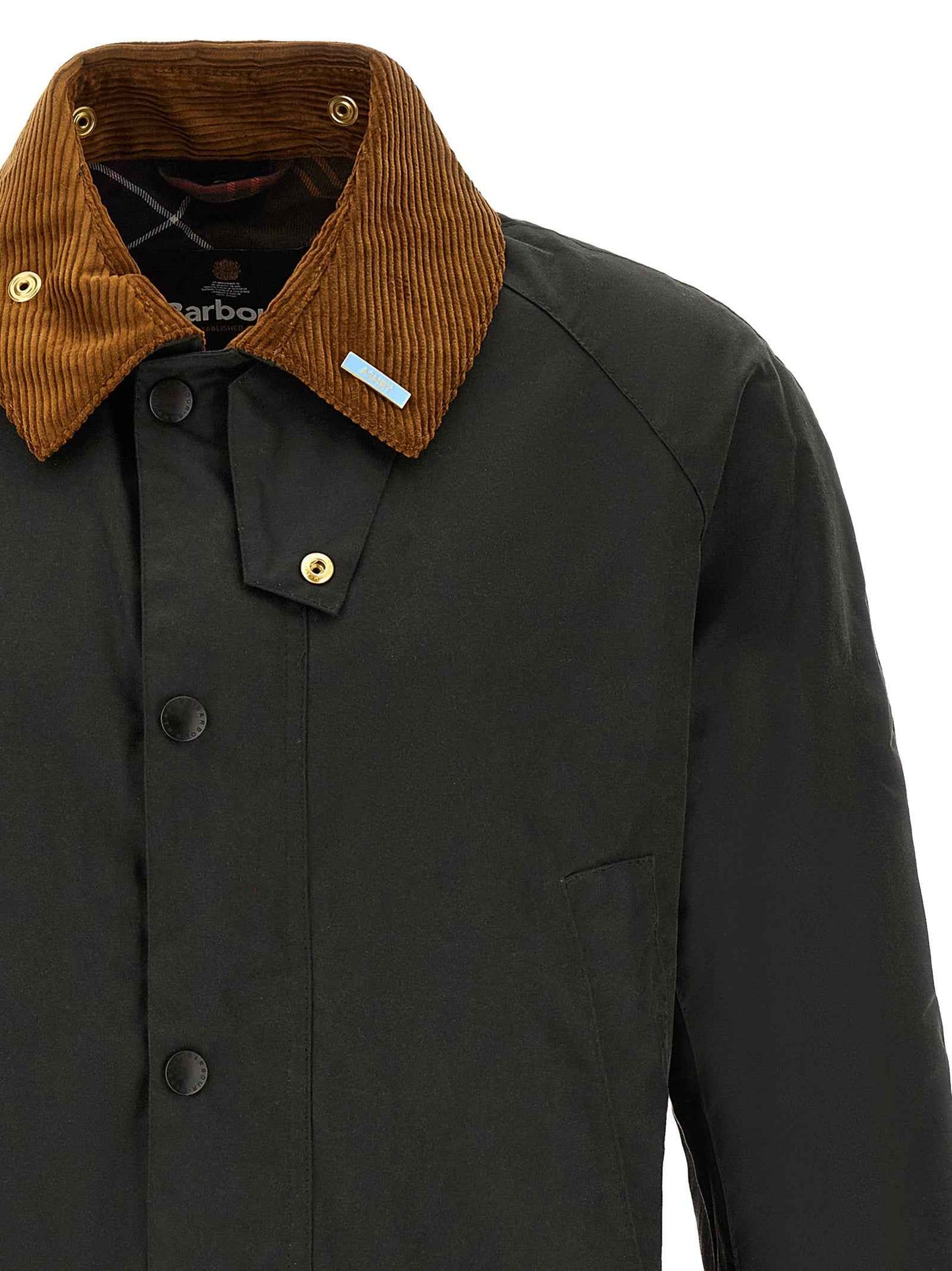 Bicolor Cotton Shell Jacket