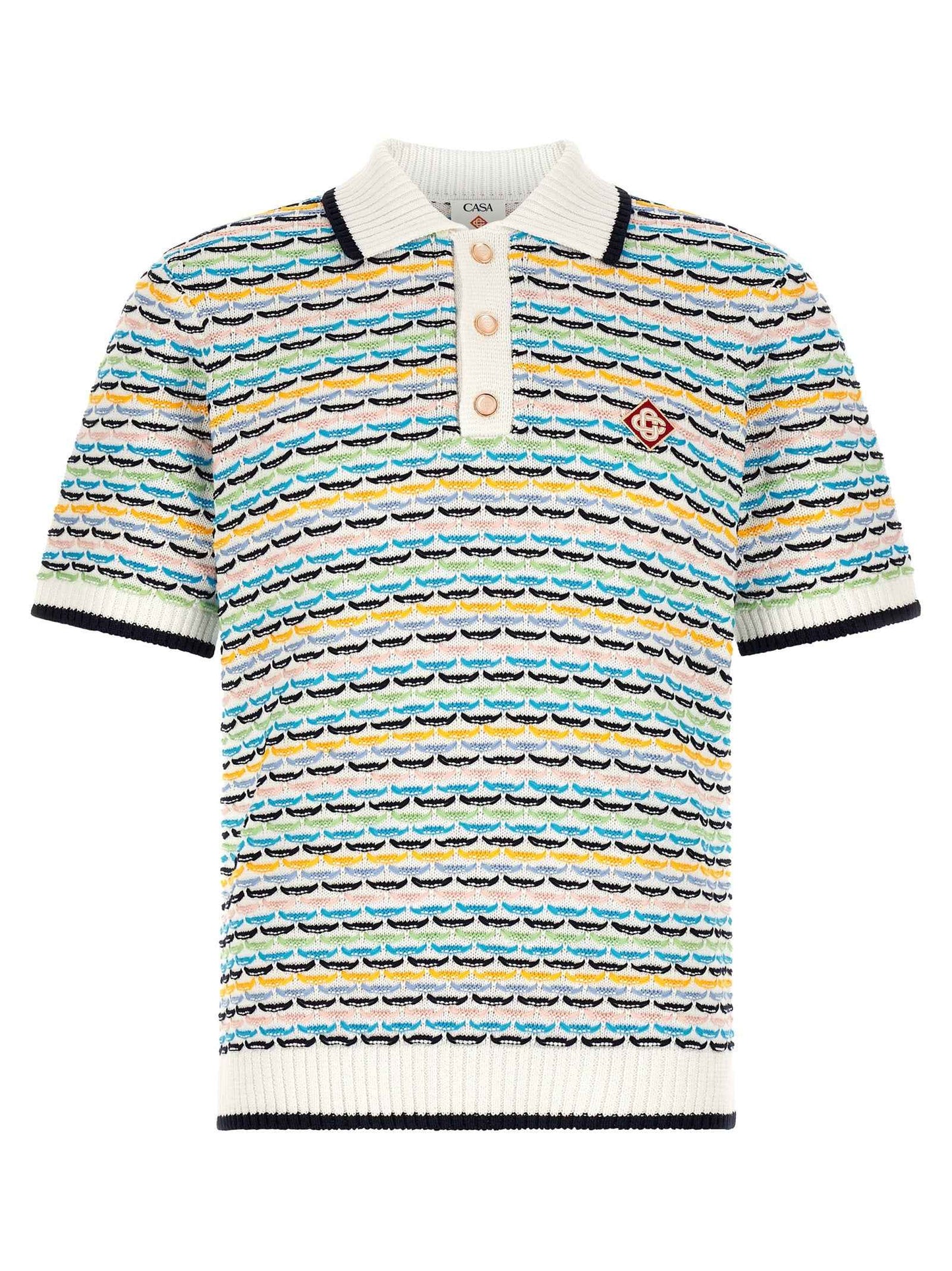 Multicolor Cotton Polo Shirt