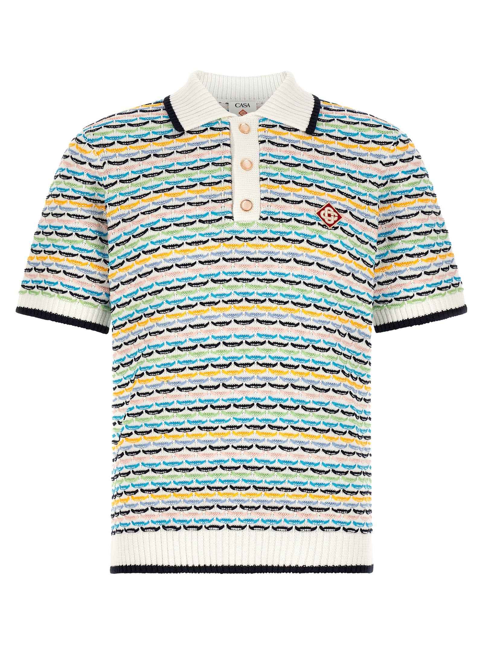 Multicolor Cotton Polo Shirt