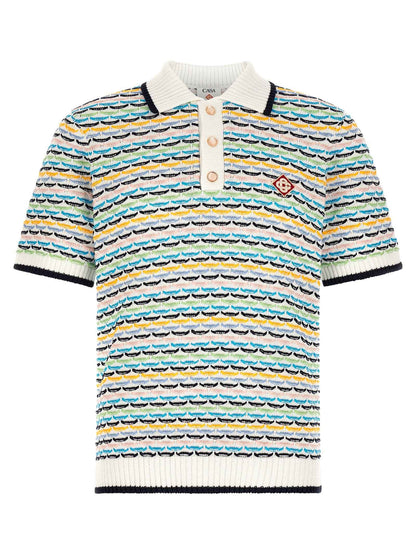 Multicolor Cotton Polo Shirt