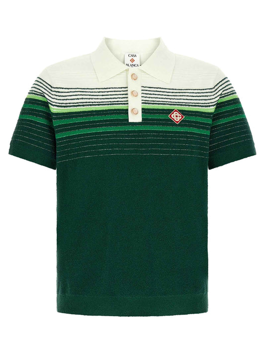 Bicolor Cotton Polo Shirt