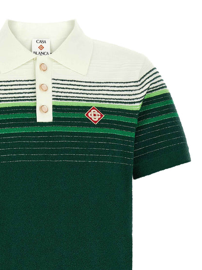 Bicolor Cotton Polo Shirt