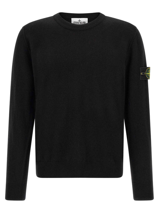Black Virgin Wool Cardigan