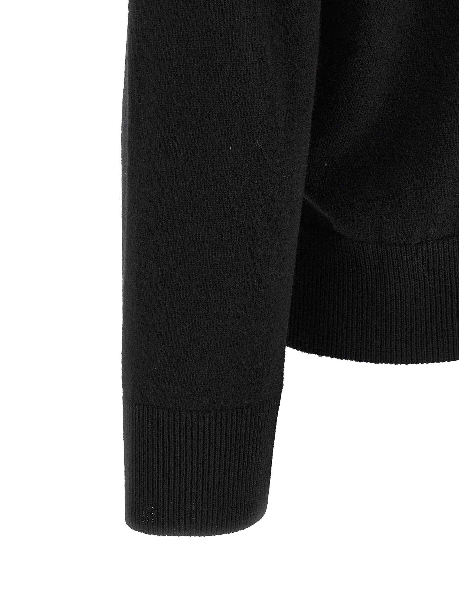 Black Virgin Wool Cardigan