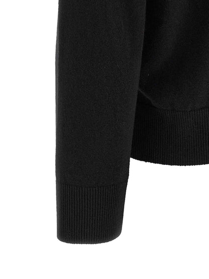 Black Virgin Wool Cardigan