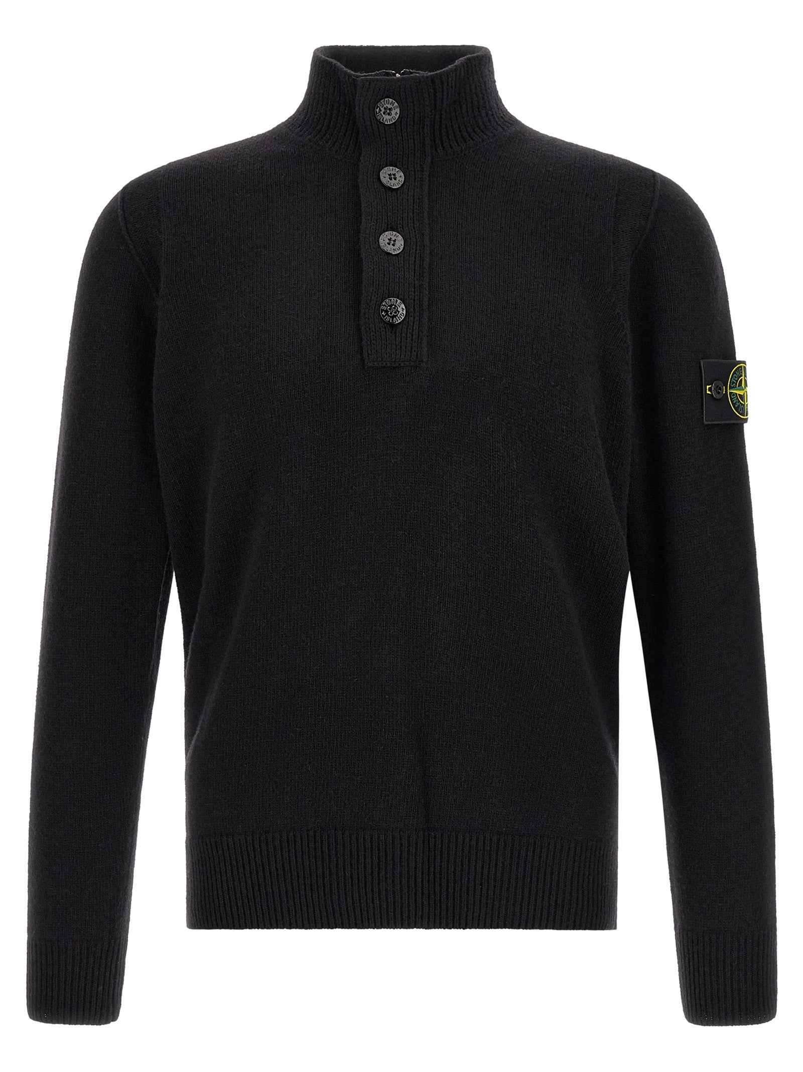 Black Virgin Wool Cardigan
