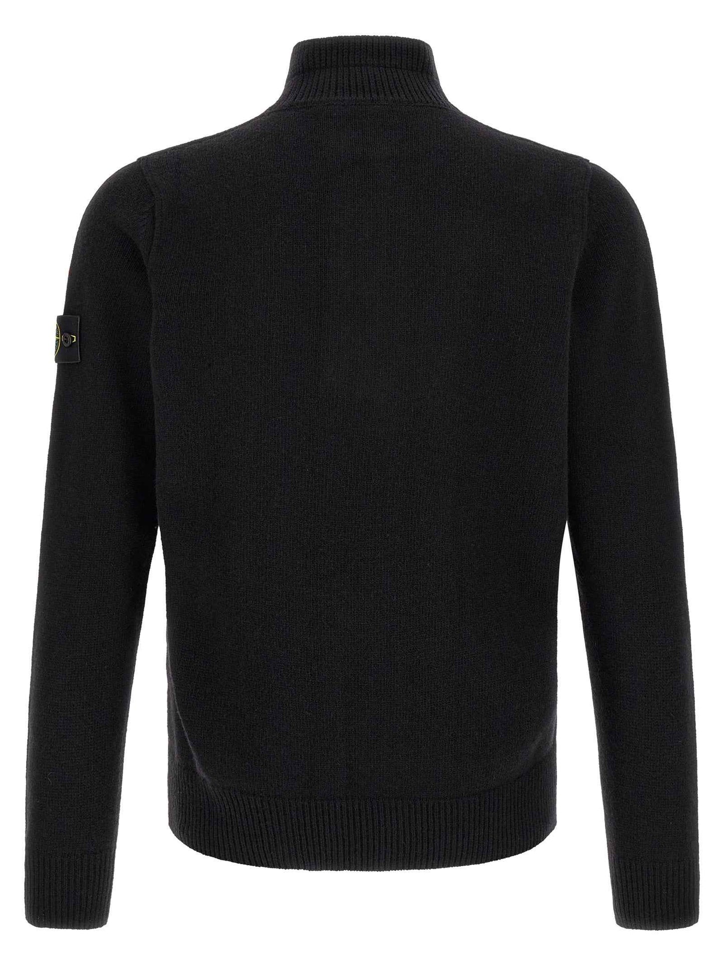 Black Virgin Wool Cardigan