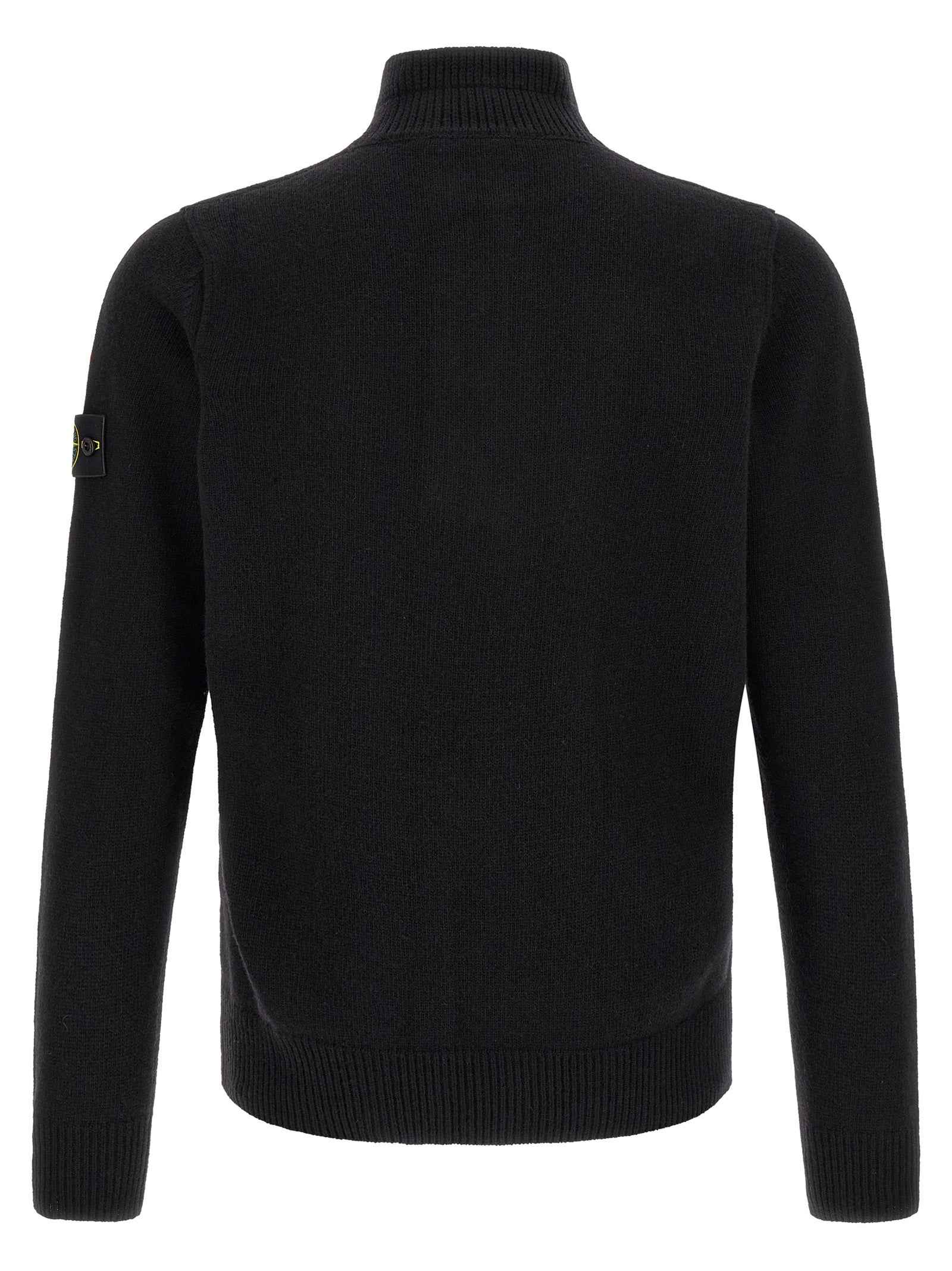Black Virgin Wool Cardigan