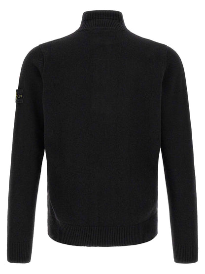 Black Virgin Wool Cardigan