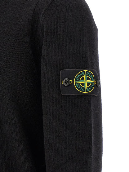 Black Virgin Wool Cardigan