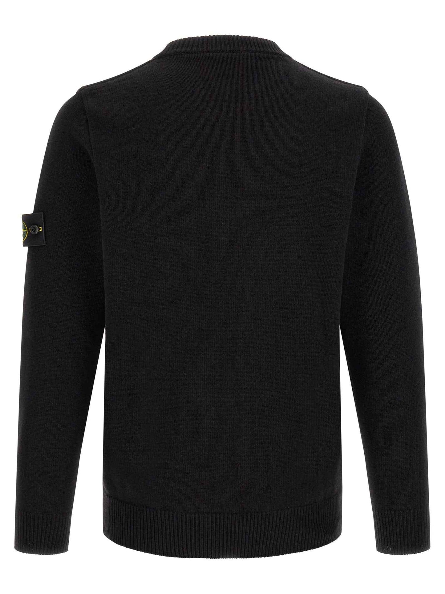Black Virgin Wool Cardigan