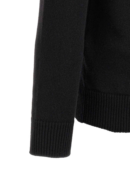 Black Virgin Wool Cardigan