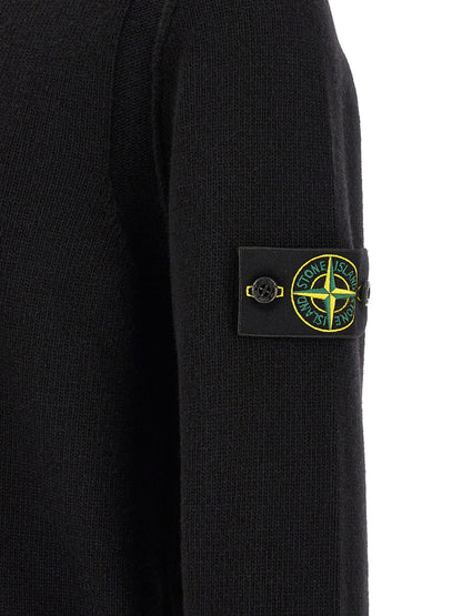Black Virgin Wool Cardigan
