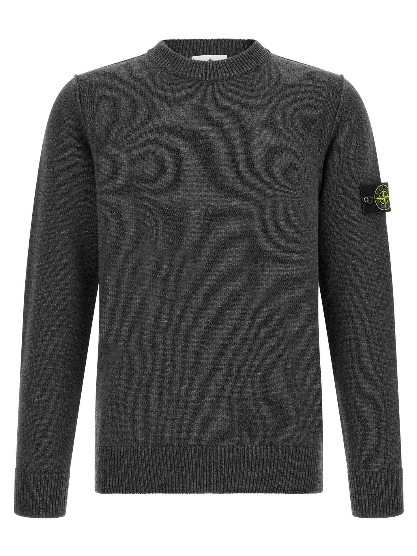 Gray Virgin Wool Cardigan