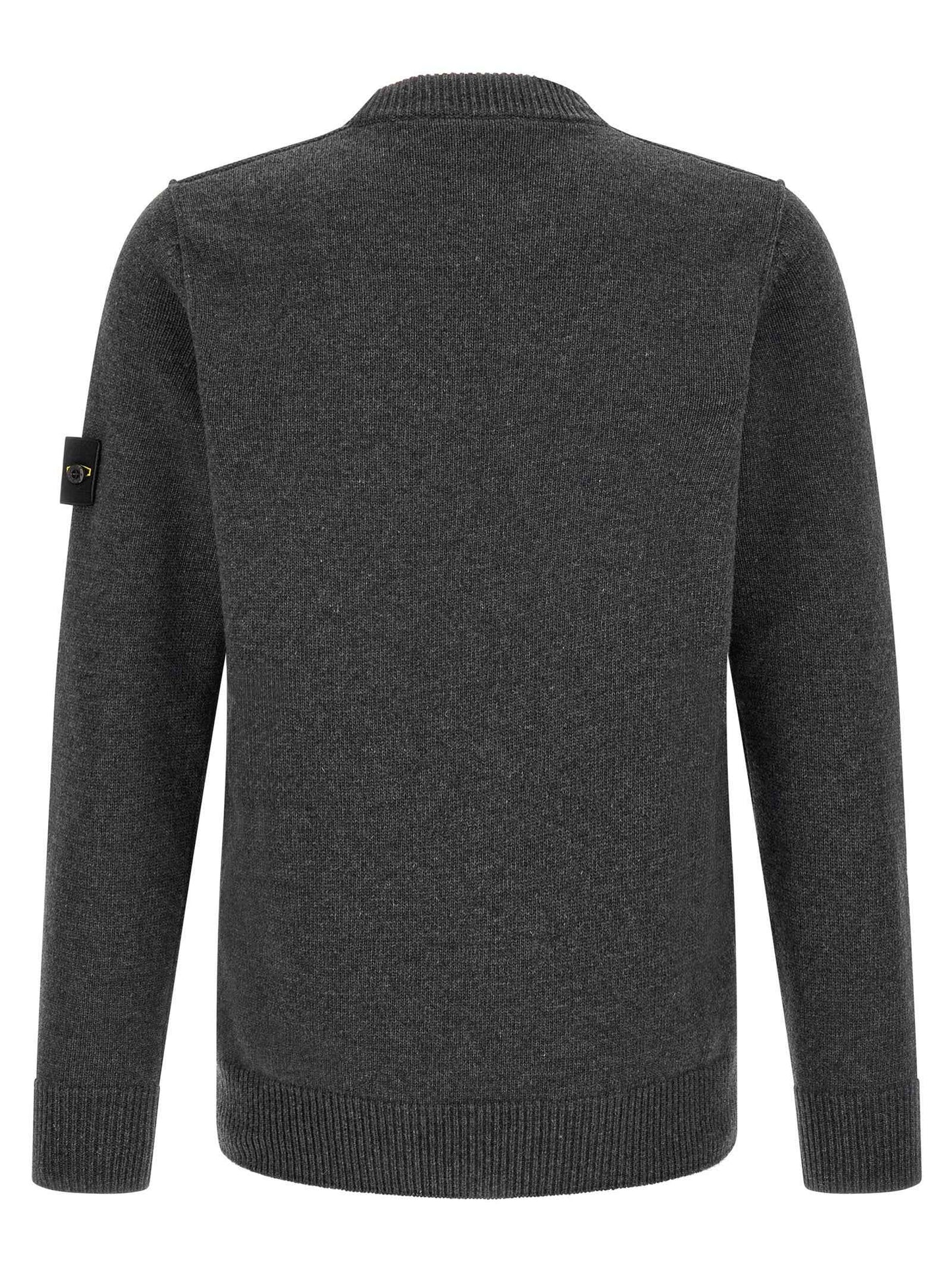 Gray Virgin Wool Cardigan
