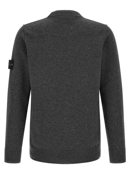 Gray Virgin Wool Cardigan
