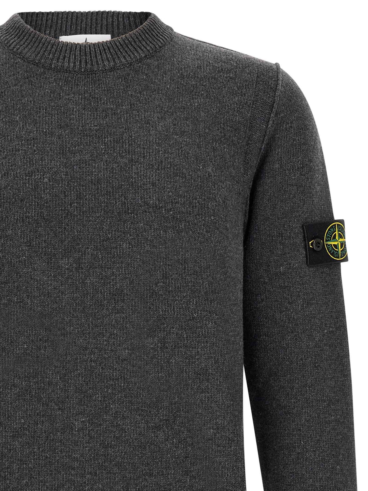 Gray Virgin Wool Cardigan