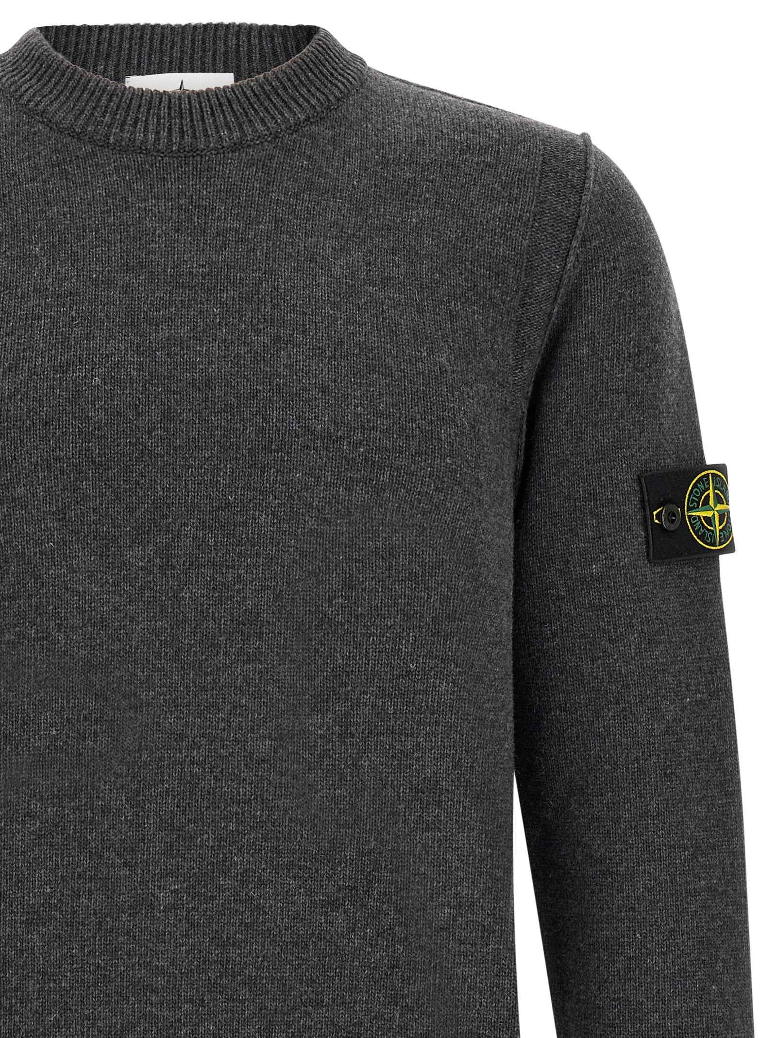 Gray Virgin Wool Cardigan