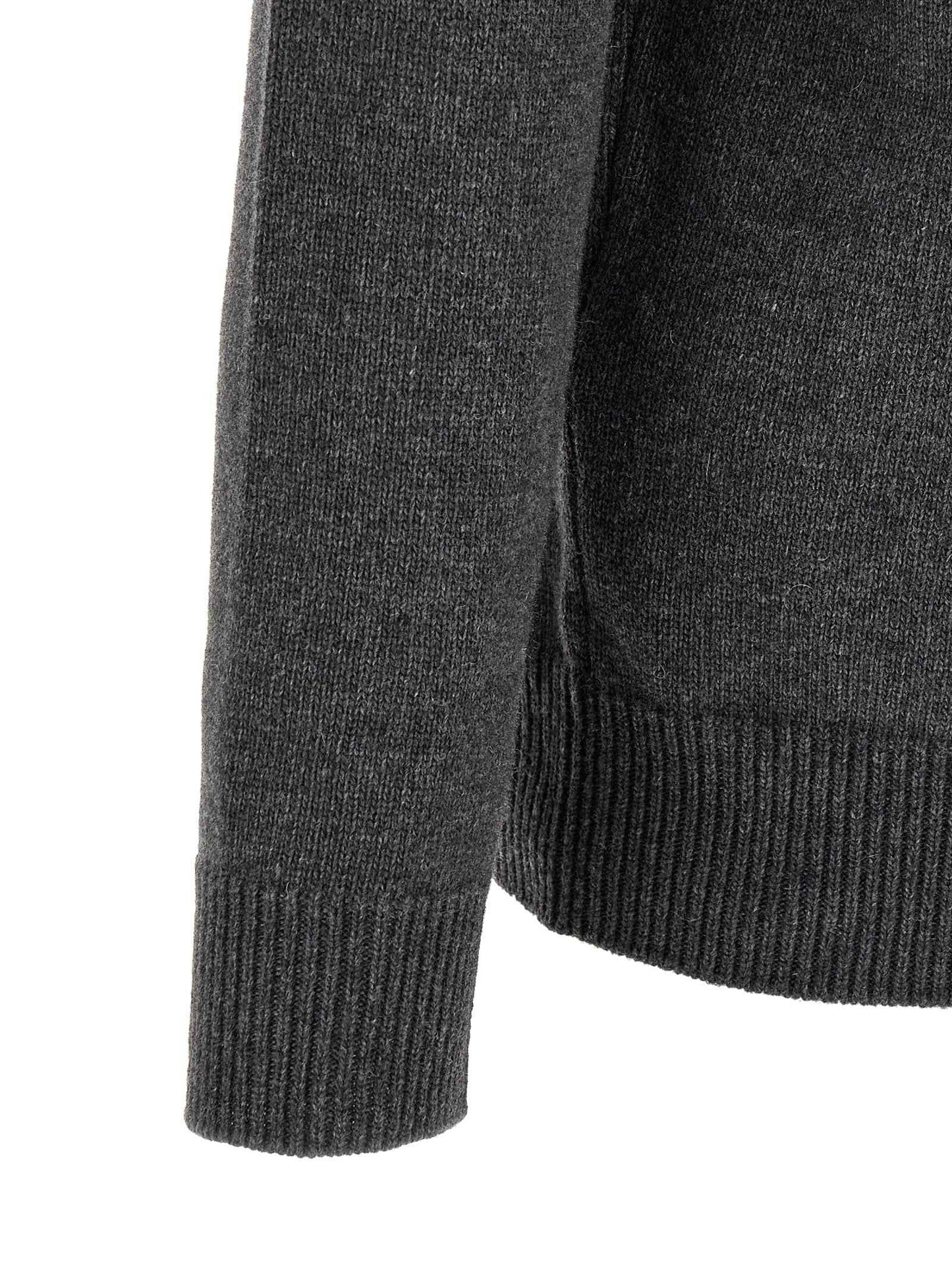 Gray Virgin Wool Cardigan
