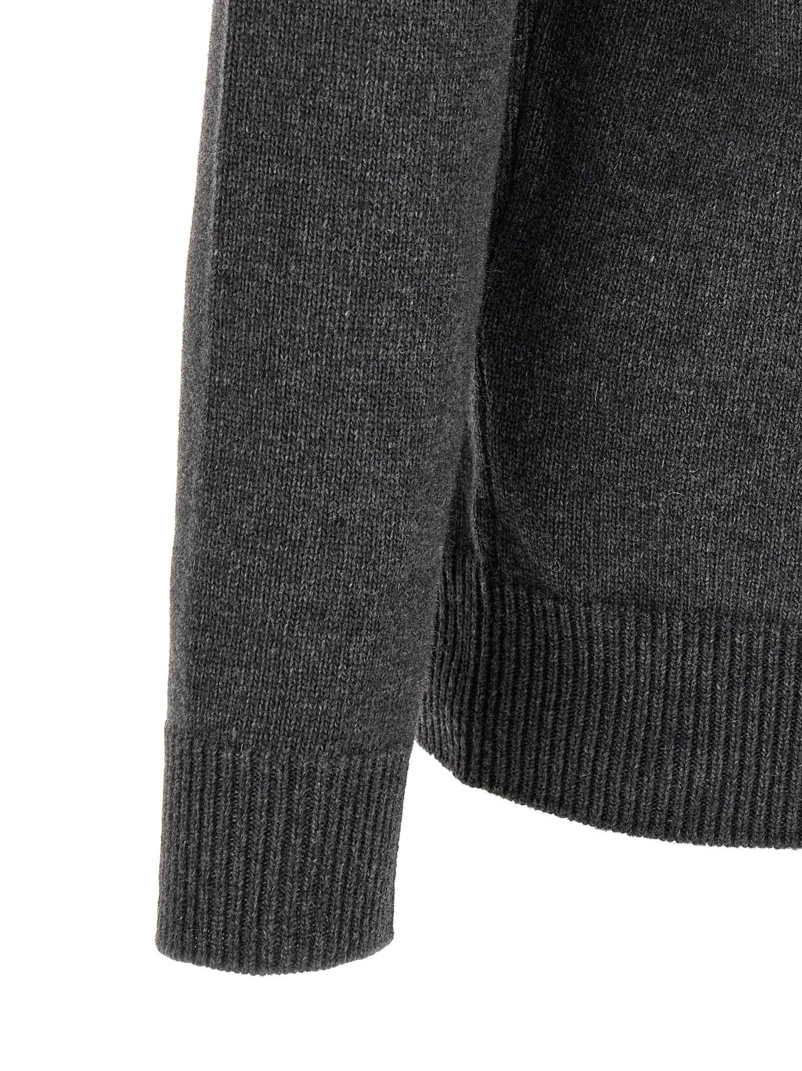Gray Virgin Wool Cardigan