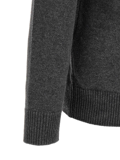 Gray Virgin Wool Cardigan