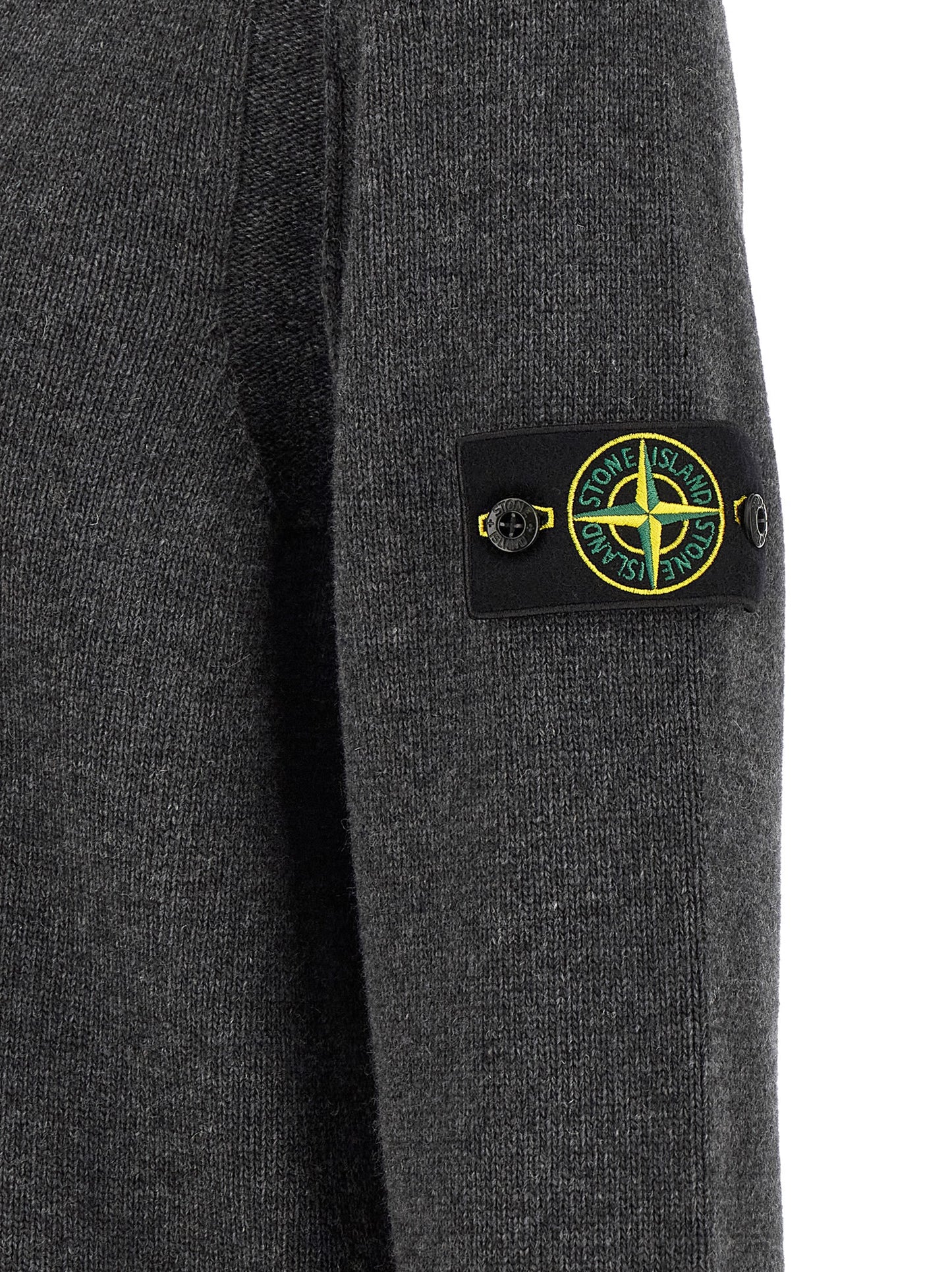Gray Virgin Wool Cardigan