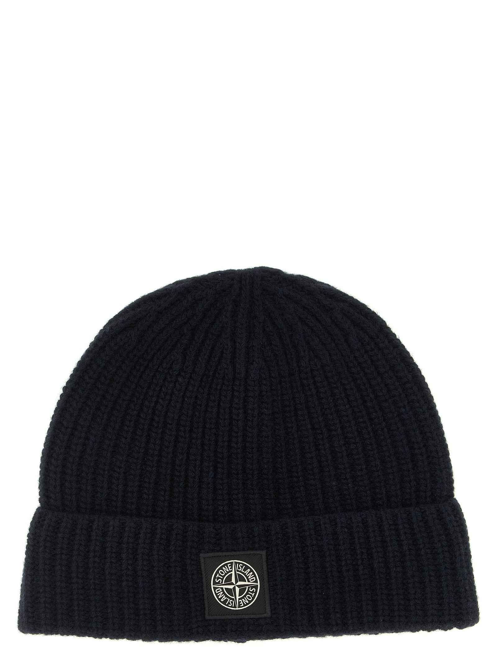 Blue Virgin Wool Beanie