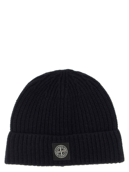 Blue Virgin Wool Beanie