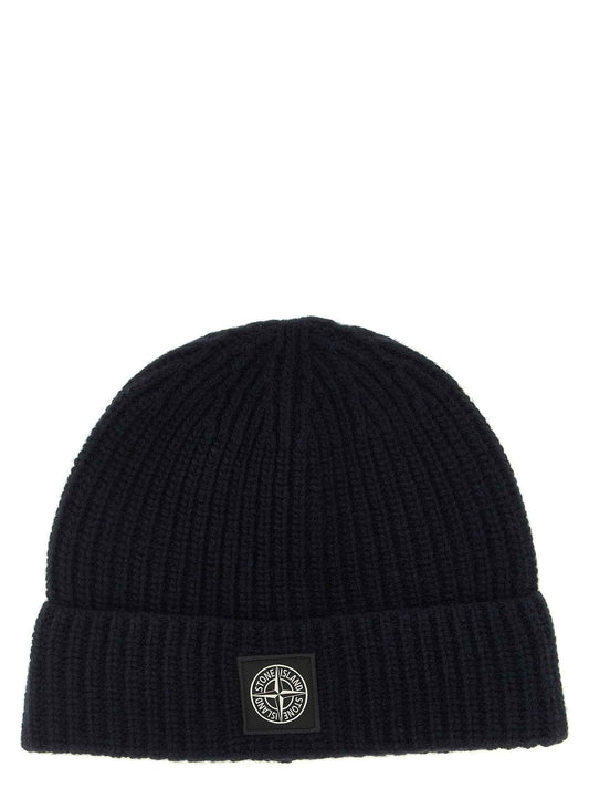 Blue Virgin Wool Beanie