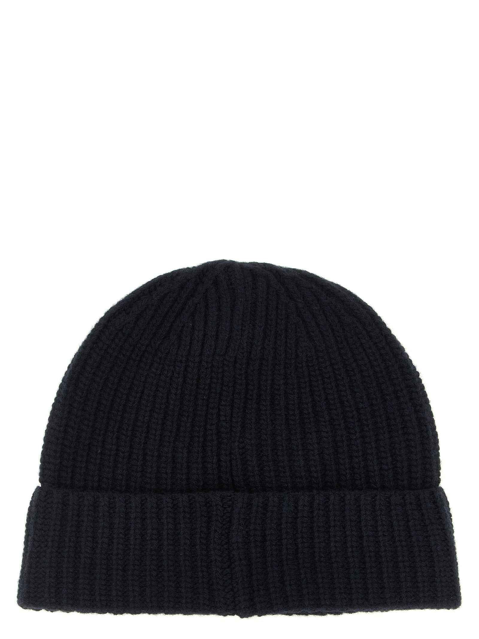 Blue Virgin Wool Beanie