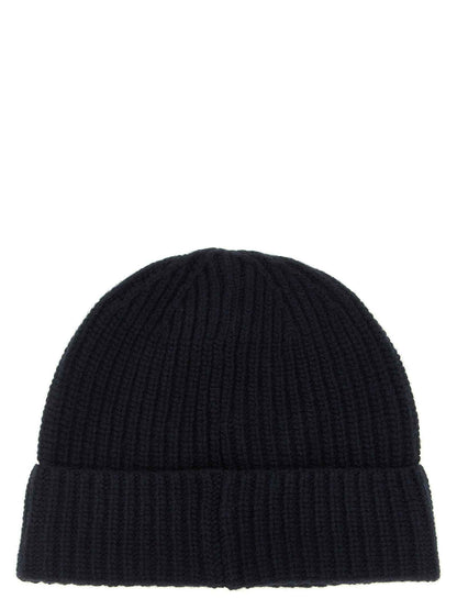 Blue Virgin Wool Beanie