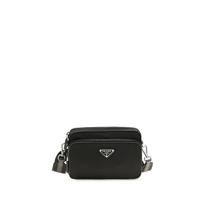 Black Recycled Polyamide Shoulder Bag