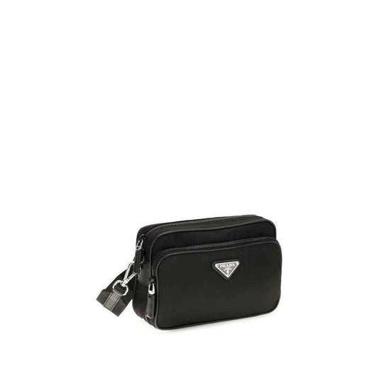 Black Recycled Polyamide Shoulder Bag