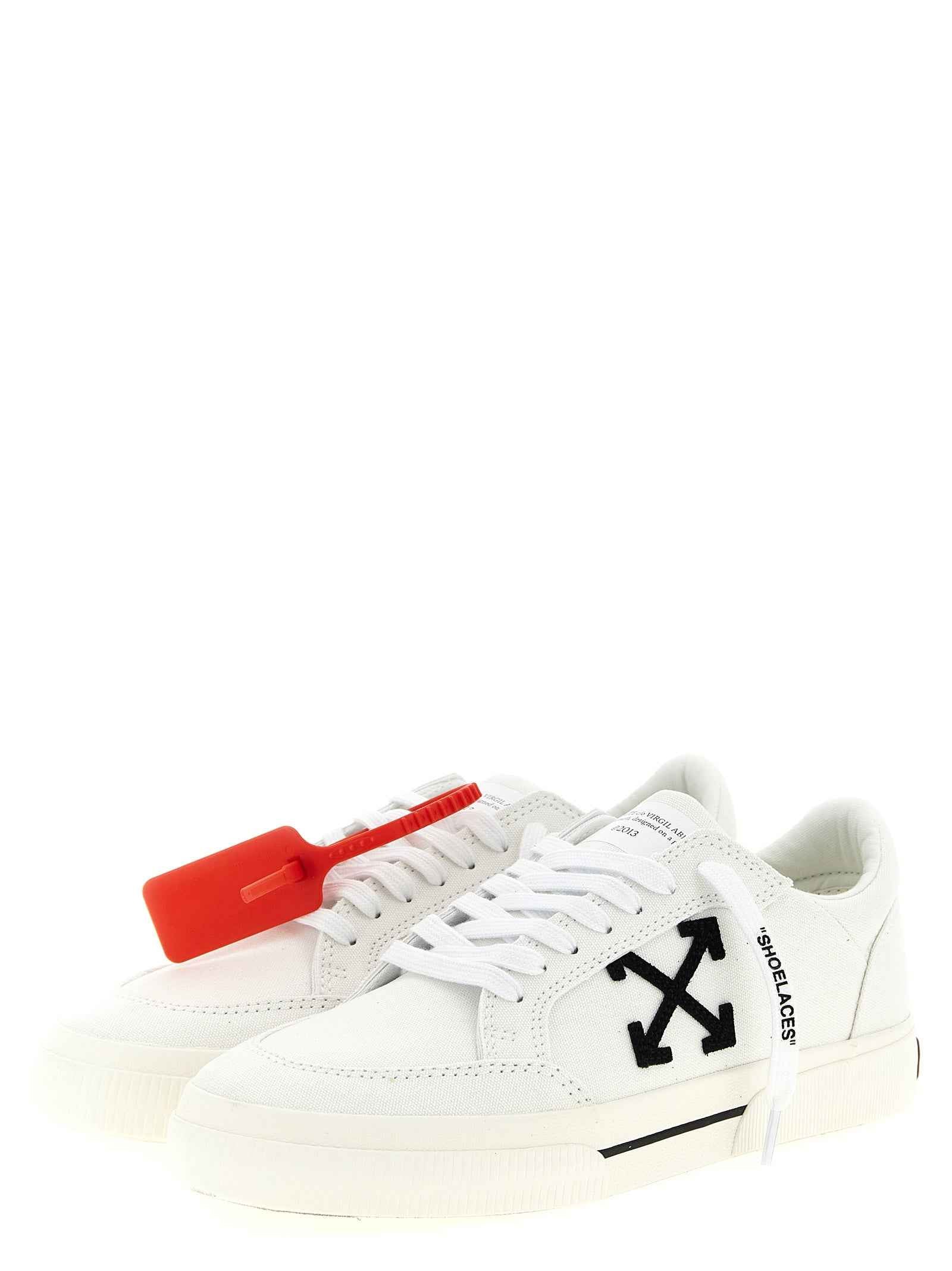Bicolor Cotton Low Top Sneakers