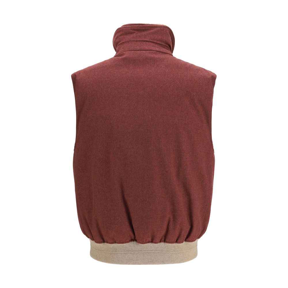 Bordeaux Wool Oves Aries Sleeveless Jacket