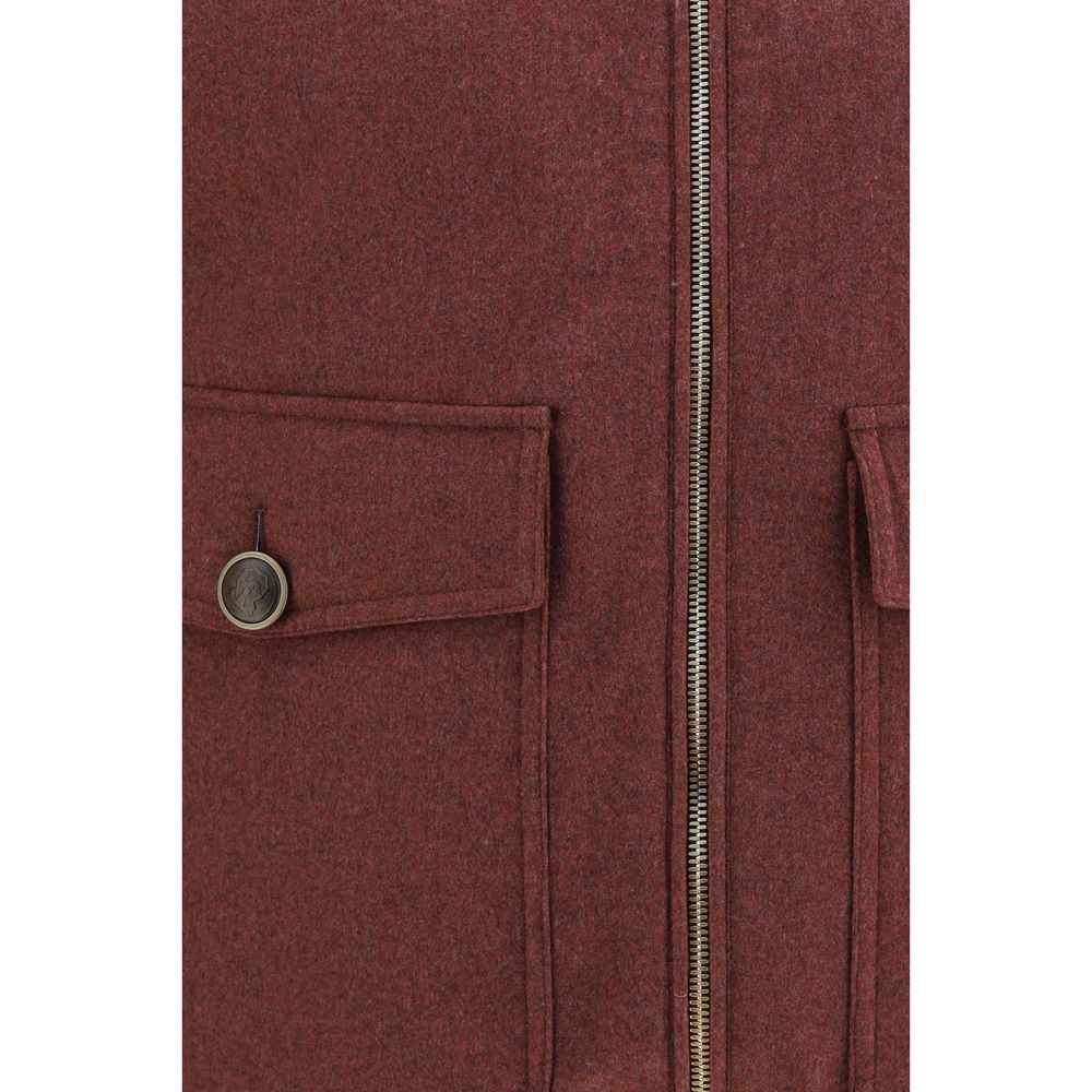 Bordeaux Wool Oves Aries Sleeveless Jacket