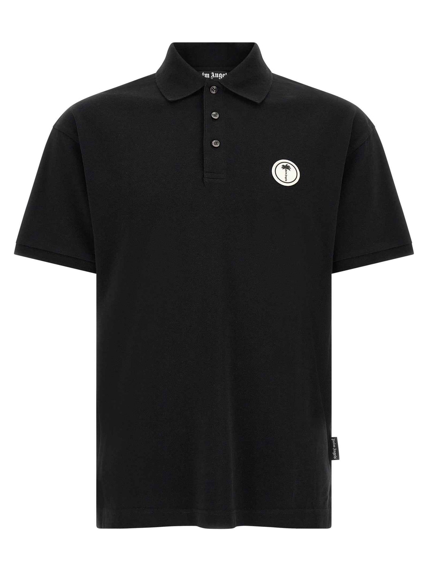 Black Cotton Polo Shirt