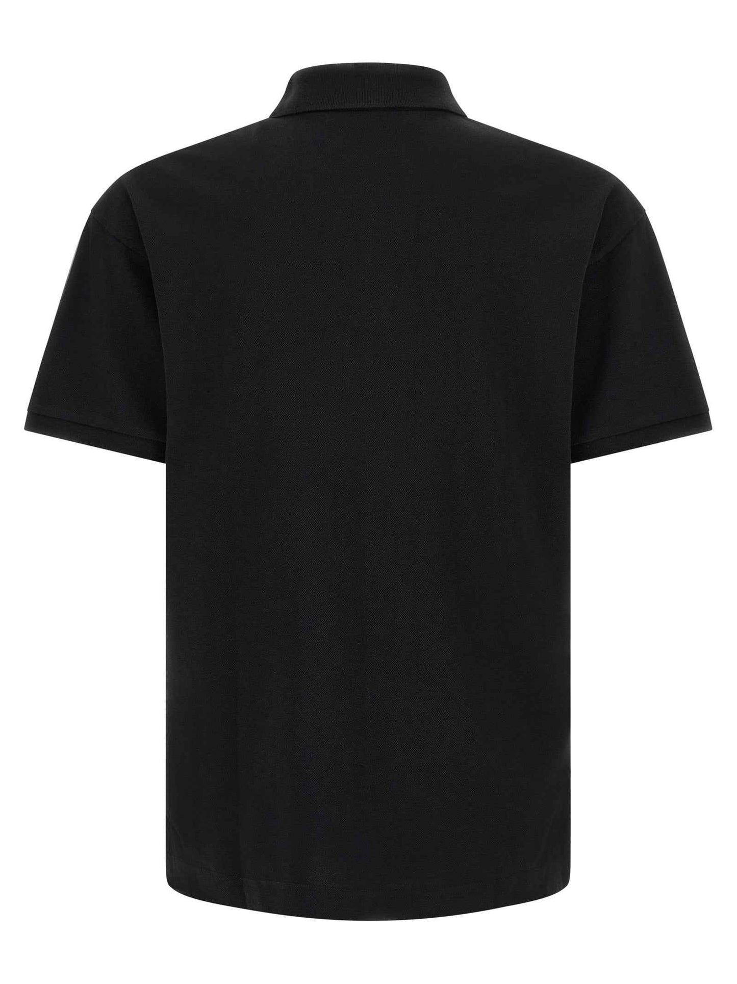 Black Cotton Polo Shirt