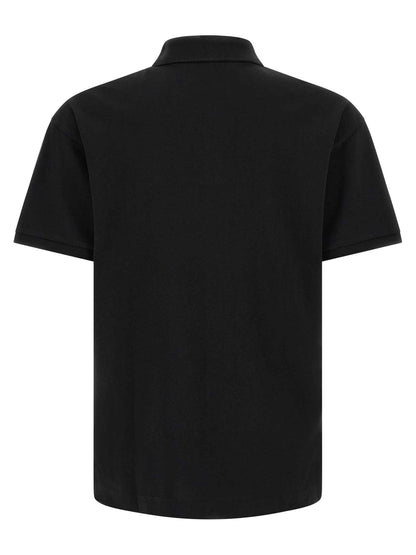 Black Cotton Polo Shirt