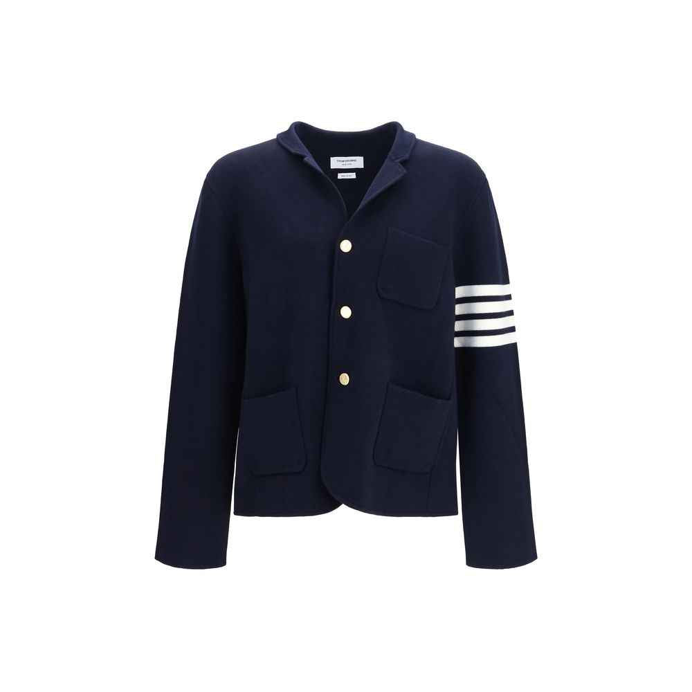 Blue Wool Oves Aries Full-Length Jacket
