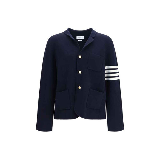 Blue Wool Oves Aries Full-Length Jacket