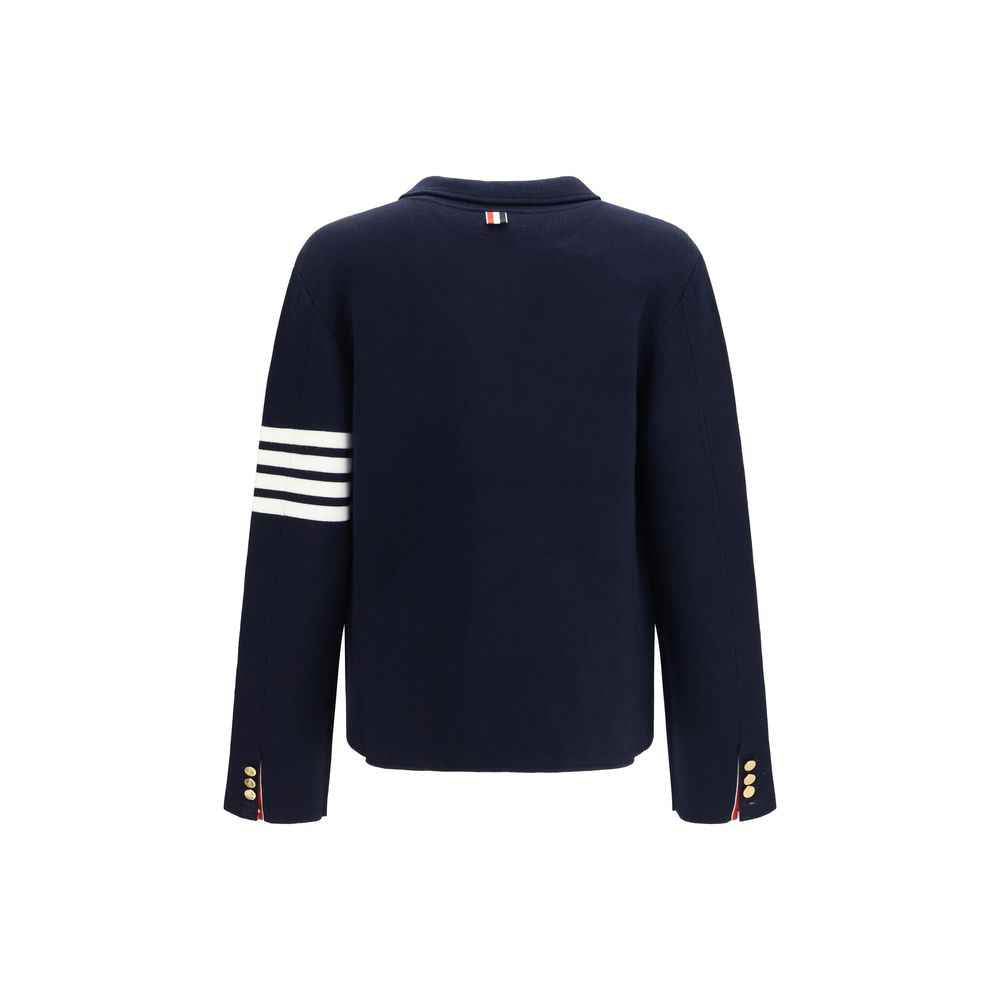 Blue Wool Oves Aries Full-Length Jacket
