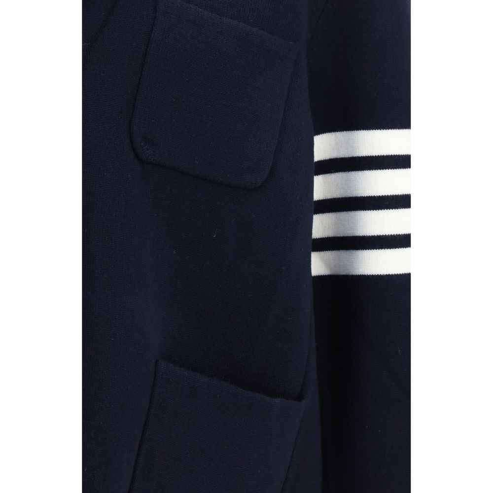 Blue Wool Oves Aries Full-Length Jacket
