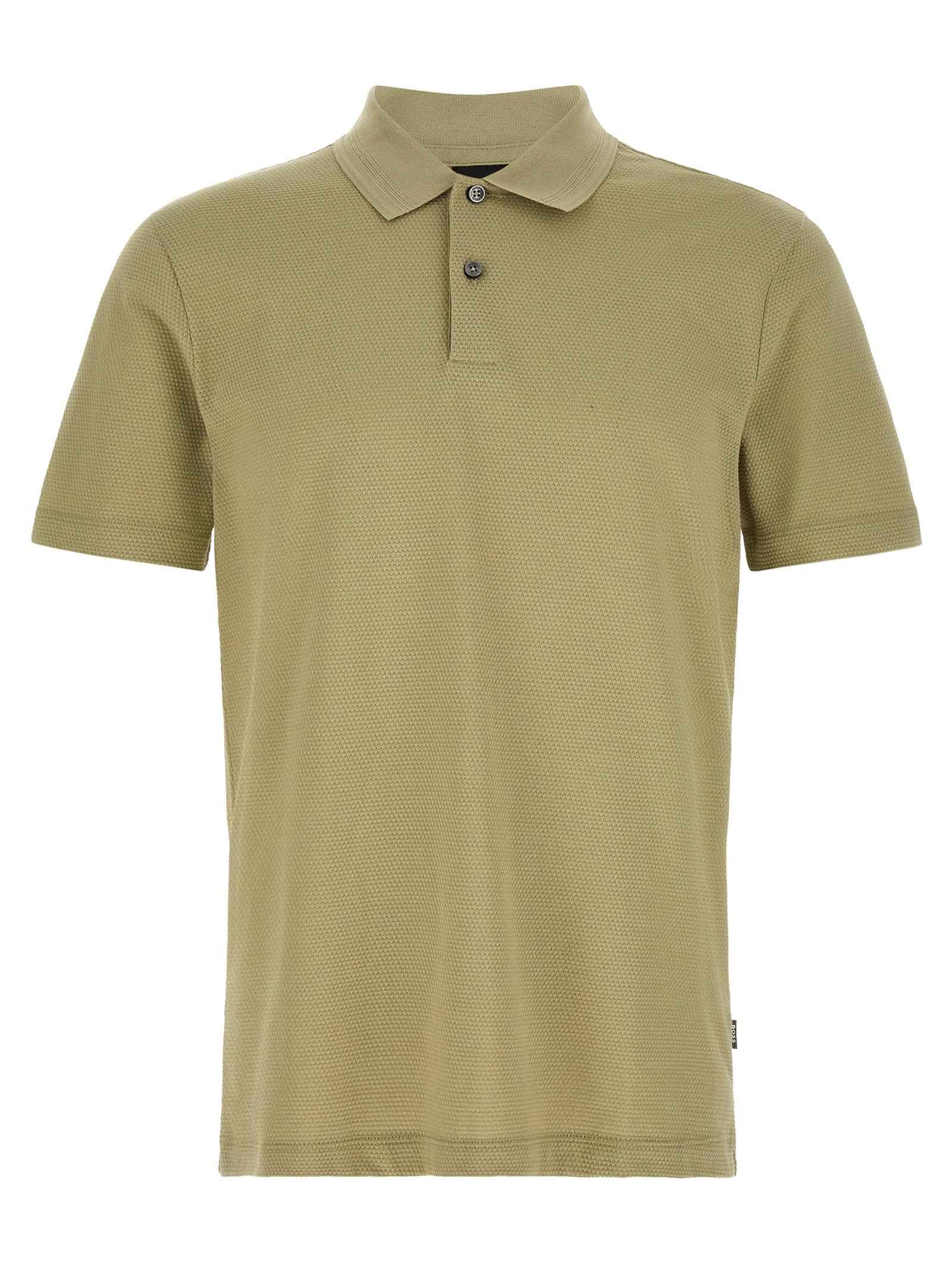 Beige Cotton Polo Shirt