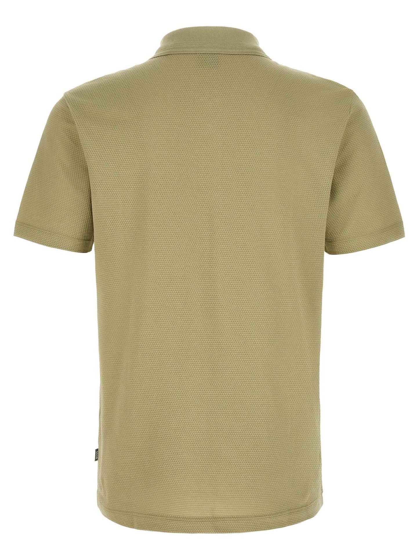 Beige Cotton Polo Shirt