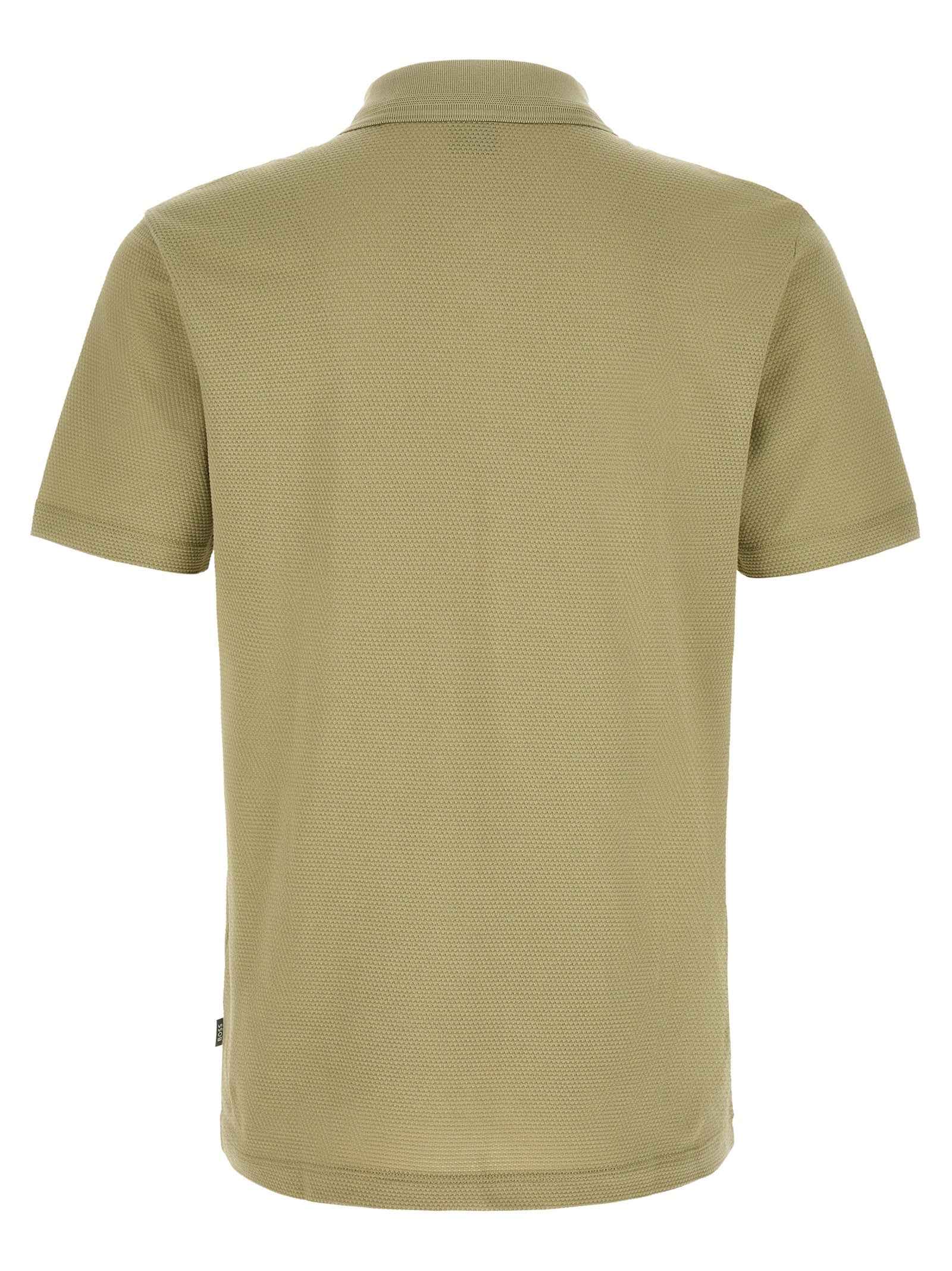 Beige Cotton Polo Shirt