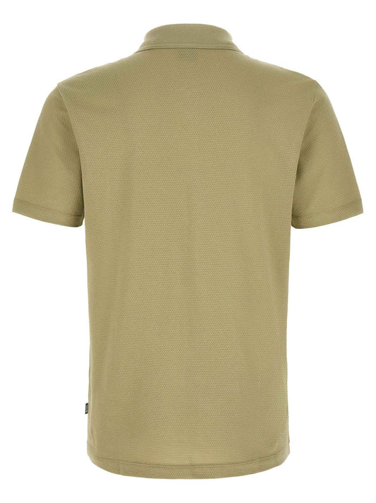 Beige Cotton Polo Shirt